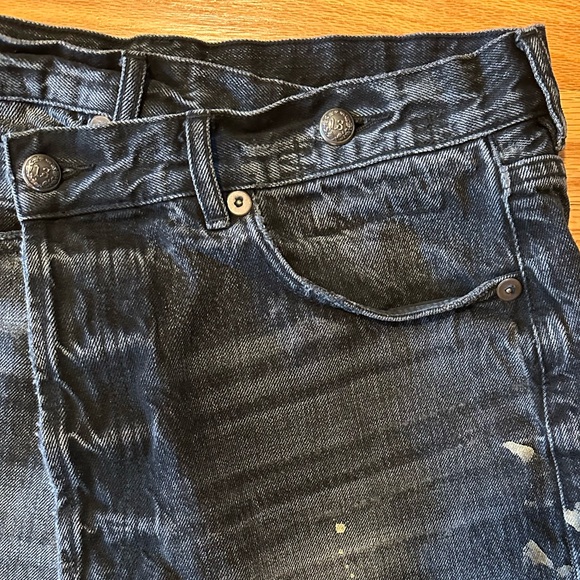 R13 Gold Splatter Crossover Jean, Eton Selvedge black, 26 - Picture 12 of 16